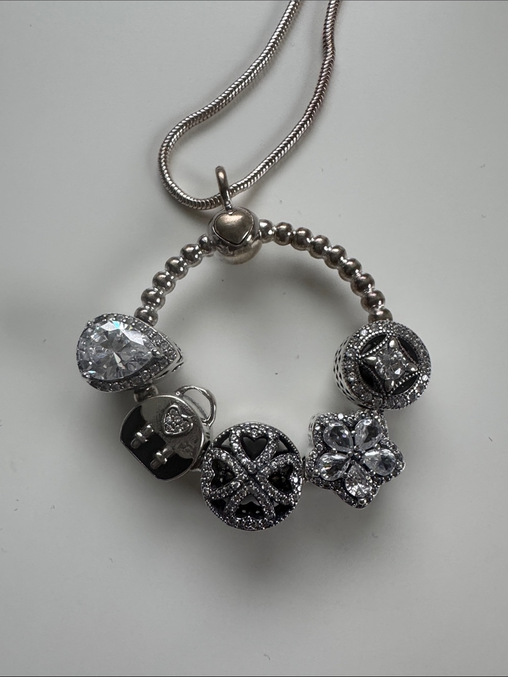 Pandora O Heart Charm Pendant - Authentic/Retired - Picture 10 of 10